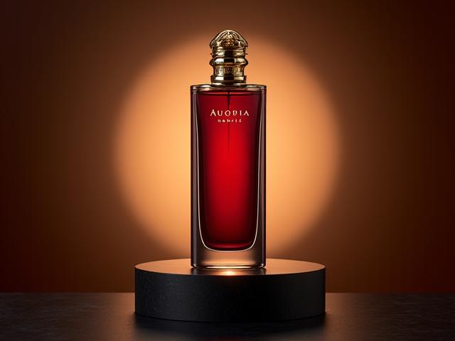 Opulentia Aurora Nobile Parfümflakon, eine exklusive limited Edition Flasche mit goldenen Akzenten